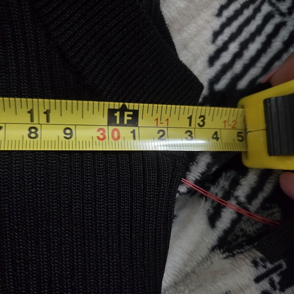 Good American Womens Ribbed Sleeveless Black Turtleneck Midi Dress. Sz 3/4 Large - Picture 9 of 11